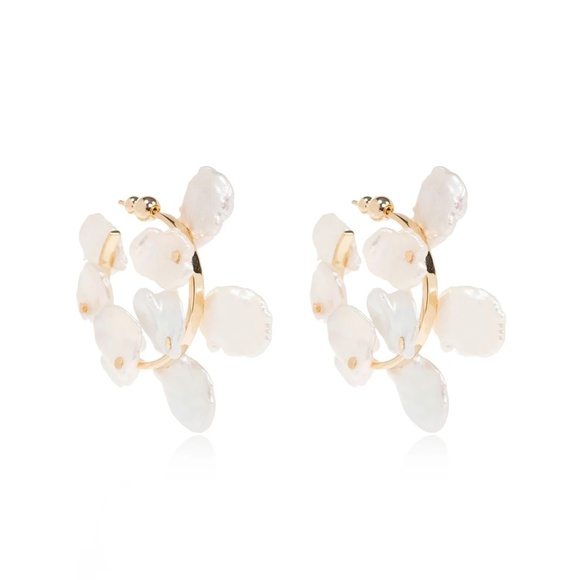 Cult Gaia Devora Keshi Freshwater Post Back Pearl Earrings - Picture 7 of 15